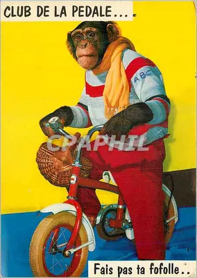 Chimpanzé ciclista — Club de la Pedale... — Pierre Artaud & Cie, Editores