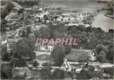 Bourbonne-les-Bains (Haute-Marne) — Vista aérea — O Hotel de Ville e o Bairro dos Capuchinhos — Edições Imp. Maison Mascarel