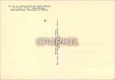Kościół Najświętszej Maryi Panny Oświaty — Plateau d'Assy (Haute-Savoie) — Ceramika Matisse — Rewers
