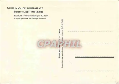 Kościół NMP Wszystkiej Miłosierdzia — Plateau d'Assy (Haute-Savoie) — Wydawnictwo Parafialne Assy — Rewers