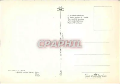 Camping Santa Marta — Playa Flago — Cullera, Walencja — Éditions Subirats — Rewers