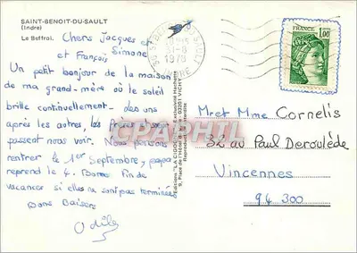 A Cegonha — Castelo de Saint-Benoît-du-Sault — Éditions La Cigogne Hachette — Verso