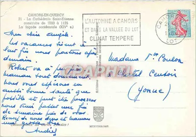 Cahors - Catedral de San Etienne — fachada occidental — Ediciones Diplomáticas & Fotógrafo Limoges — Reverso