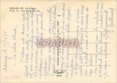 Enghien-les-Bains — Les bords du lac — Imprimeur CIM — Rewers
