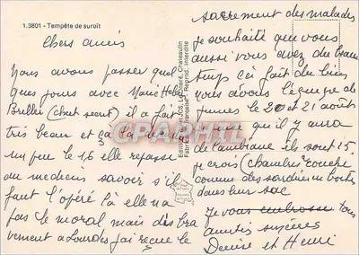 Burza huraganowa — Ébers au cœur — Wydawca Jos, Châteauvin, Interdite — Rewers