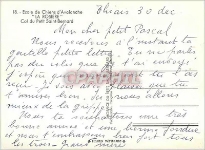 Szkoła Pieszych Ratowników Śnieżnych 'LA ROSIERE' — Przełęcz Małego Świętego Bernarda — Szpital Małego Świętego Bernarda — Rewers