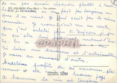 Isola d'Oléron — Il Bac e la Darsena — Vista aerea — Edizioni Aeree CIMAC, Combier-sur-Loir — Verso