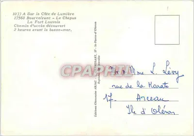 O Forte Louvois — Le Chapus — Edições ARJAC — Verso