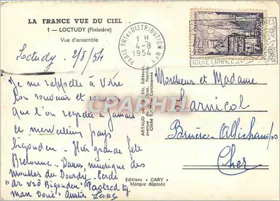Loctudy (Finistère) — Vista geral — Éditions Gaby, n°1 — Verso