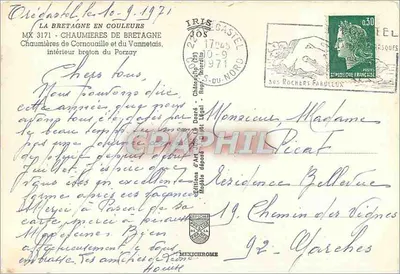 Chaumières de Bretagne — Breiz — Ediciones de Arte Iris-Lib Doré — Reverso