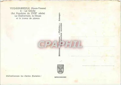 Vicq-sur-Breuilh — Sztuka Ludowa XVIII wieku — Wydawnictwo Modernes « Théojac » — Rewers