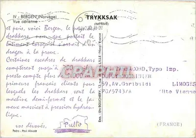 Bergen — Vista aérea — TRYKKSAK (Editora) — Verso