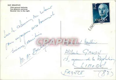 San Sebastián — Algemene nachtweergave — Journa Vitoria — Achterkant