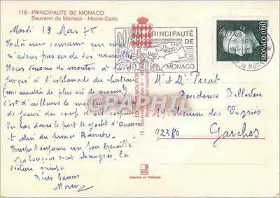 Monako — Monte-Carlo i Monako — wydawca VITA MOLPOR, nr 118 — Rewers
