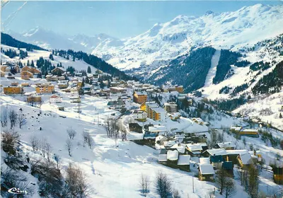 Méribel-les-Allues — Vista geral - Ponta do Vallon e a Tougnète — Comblé Imprimeur Méribel