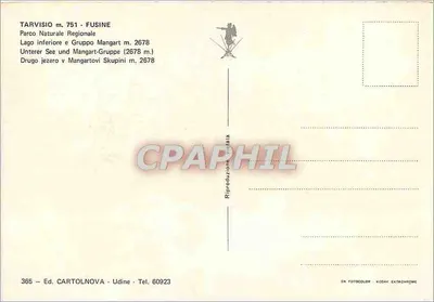 Onderste meer en Mangartgroep — Regionaal Natuurpark — Ed. CARTOLNOVA — Achterkant