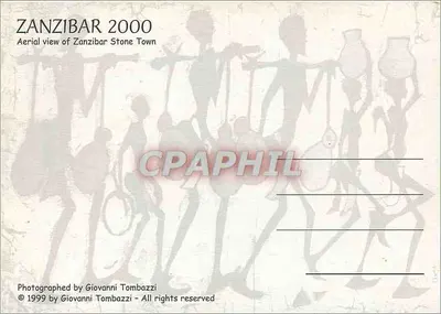 Zanzibar Stone Town — Vista aérea — 2000 — Verso
