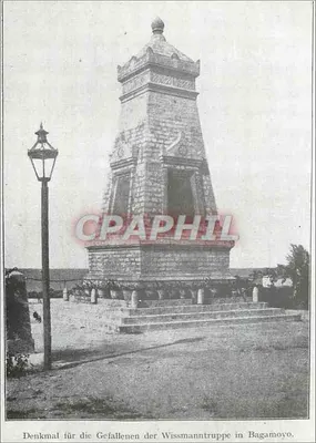 Monumento aos mortos da tropa de Wissmann em Bagamoyo