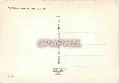 Piloto surpresa — cena humorística — A. RaginéL, série 'Humorísticas Militares' n°24 — Verso
