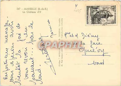 O Castelo de If — Marseille (B.-du-R.) — Mireille — Verso
