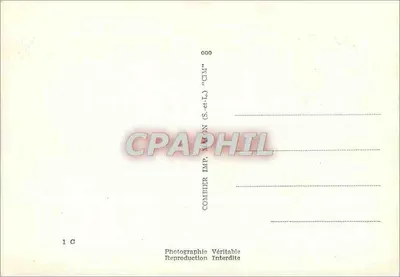 L'Hérault turístico — cartão postal ilustrado com mapa e fotos de locais — Combiér Imp. Nalon (S.-et-L.) — Verso