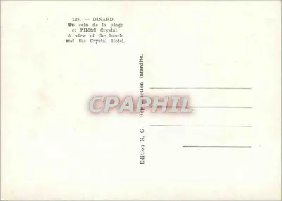 Dinard — plaża i Hotel Crystal — Wydawnictwo N.G. — Rewers