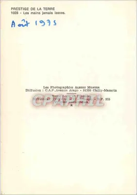 Kowal przy pracy — seria 1028 — Albert Monnier — Rewers