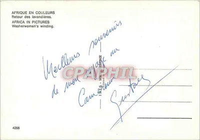 África em cores — Retorno das lavadeiras — I.F.L.S. - Ménil-Homme, n°4266 — Verso