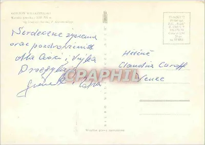 Gniezno — Catedral gótica XIII-XV — Biuro Wydawcze Ruch — Verso