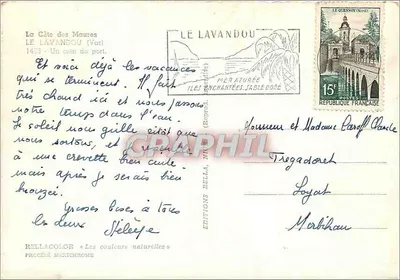 Le Lavandou (Var) — Kąt portu — Wydawnictwo Rella — Rewers