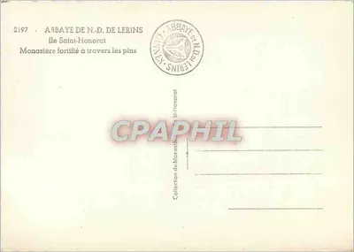 Abadia de Nossa Senhora de Lerins — Ilha de Saint-Honorat — Coleção do Mosteiro — Verso