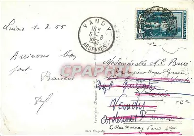 Bilhete postal moderno Lago Maggiore Luino Panorama — Verso