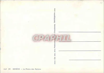 Genebra — O Palácio das Nações — CAP 37 — Verso