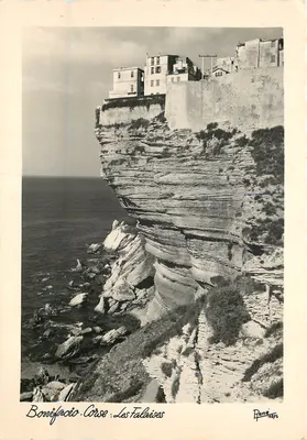 Bonifacio - Corsica: Le Scogliere — Edizioni RENÉ, via Notre-Dame, Ajaccio, n. 7075