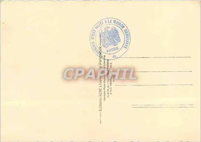 Bonifacio - Corsica: Le Scogliere — Edizioni RENÉ, via Notre-Dame, Ajaccio, n. 7075 — Verso