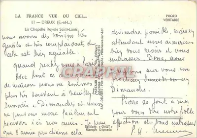 A Capela Real São Luís — Dreux (E-et-L) — Edições Gaby — Verso