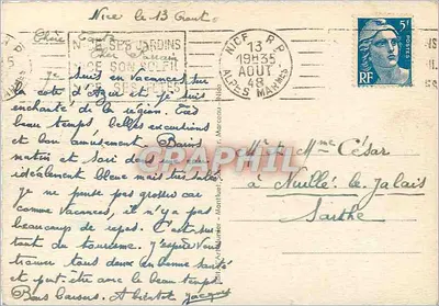 Nice - Promenade des Anglais i hotele — wydawca Munier, n°10 — Rewers