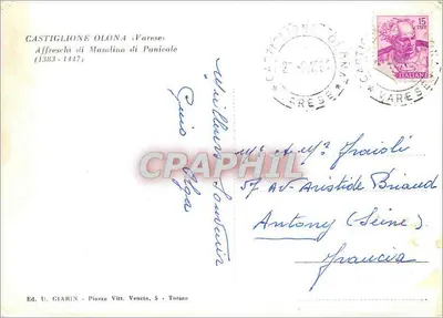 Baptistério — afrescos de Masolino di Panicale (1383-1447) — Ed. U. GIARIN, Turim — Verso