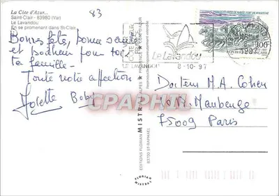 Saint-Clair — widok panoramiczny — Wydawnictwo Florian Mistral — Rewers