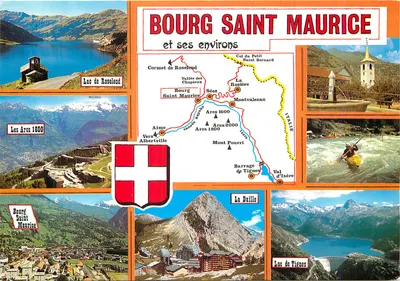 Bourg Saint Maurice e seus arredores — editor Ed. de l'École de France, n° 420002