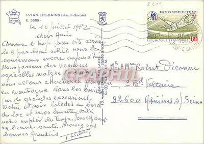 Evian-les-Bains — widok panoramiczny — Rewers