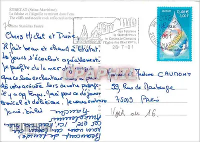 Étretat — Klify i Szczyt — Foto Stanislas Fautré — Rewers