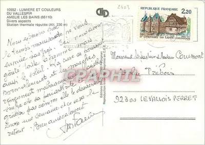 Amélie-les-Bains — verschiedene Aspekte — Éditions D.H.S. 10552 — Rückseite