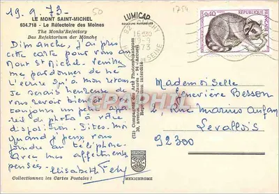 Święty Mikołaj — Refektarz mnichów — wydawca IRIS — Rewers