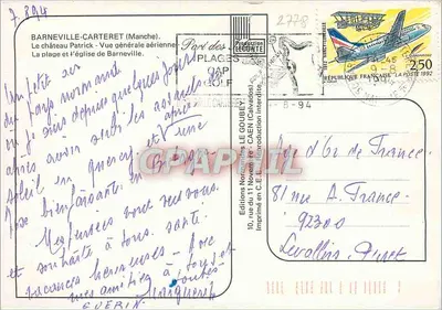 Barneville-Carteret — vista aérea e locais — Emy — Verso
