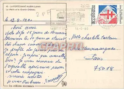Het «Petit» en het «Grand» Kasteel — La Ferté-Saint-Aubin (Loiret) — nivernaise uitgaven — Achterkant