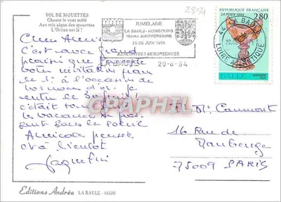 Lot ptaszków — Andriéa — Éditions Andriéa, La Baule — Rewers