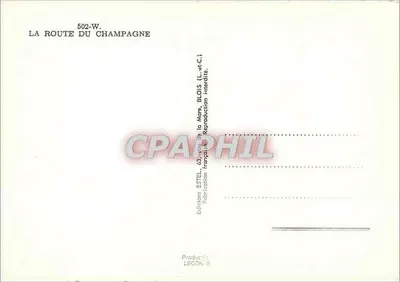 Trasa Champagne — Miejsce: Champagne — Wydawca: Wydawnictwo Blois, nr serii 502-W — Rewers