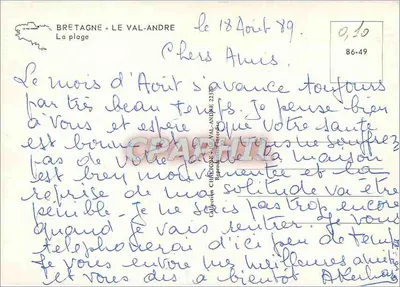 Le Val-André — Bretagne — Wydawca Châtin — Rewers