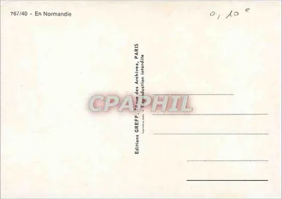 Falisy Étretat — Wydawca: Editions Greff, Paryż — Nr serii 767/40 — Rewers